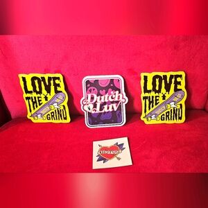 Set Dutch Bros Limited Edition Collection of stickers ,1 Temporary tattoo✨️NWT